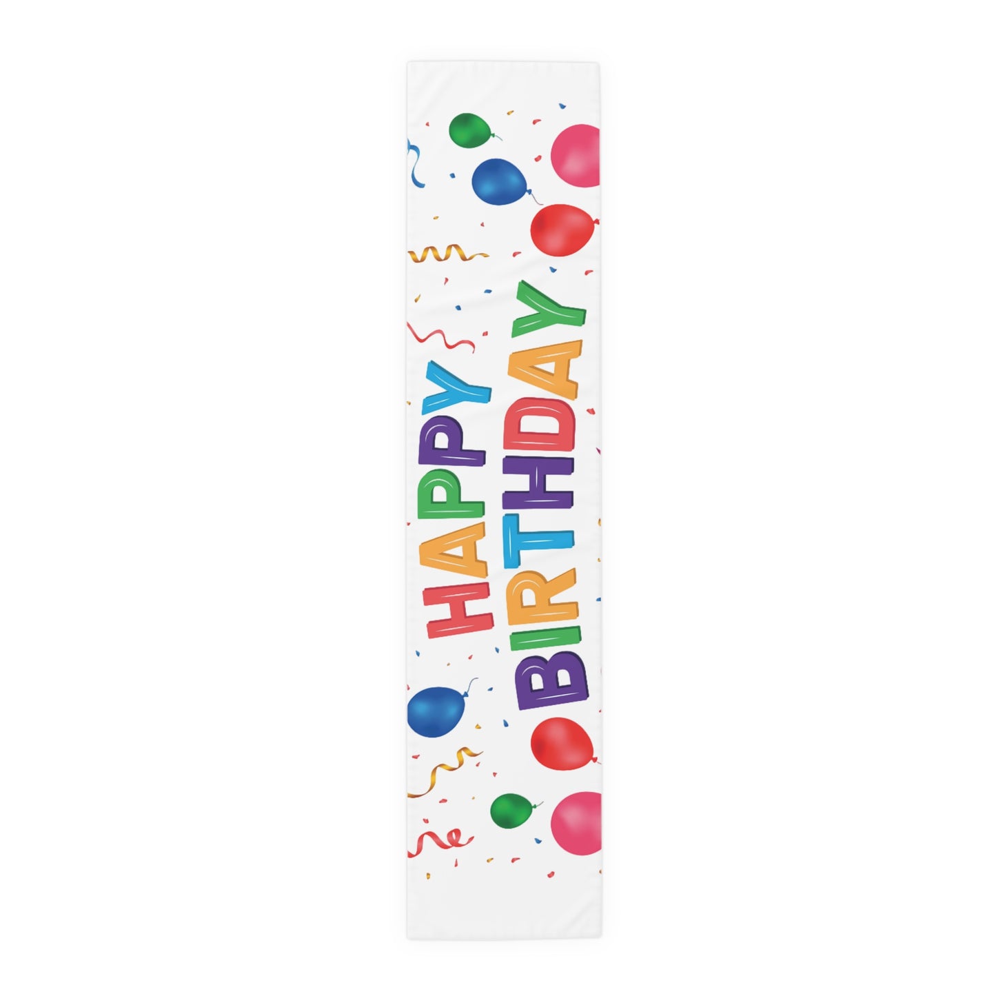 Table Runner Birthday Theme (Cotton, Poly)