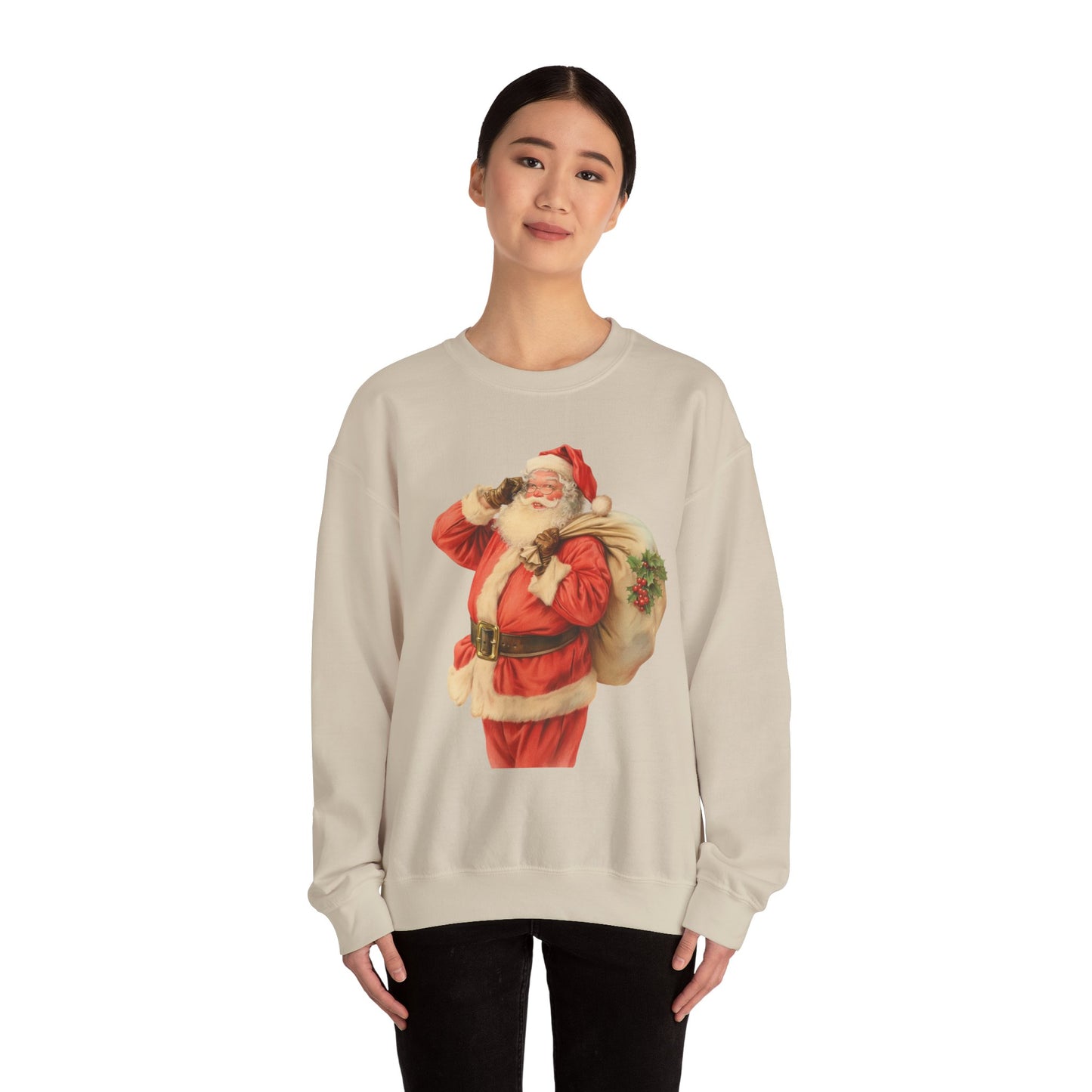 Vintage Santa, hes on his way.
