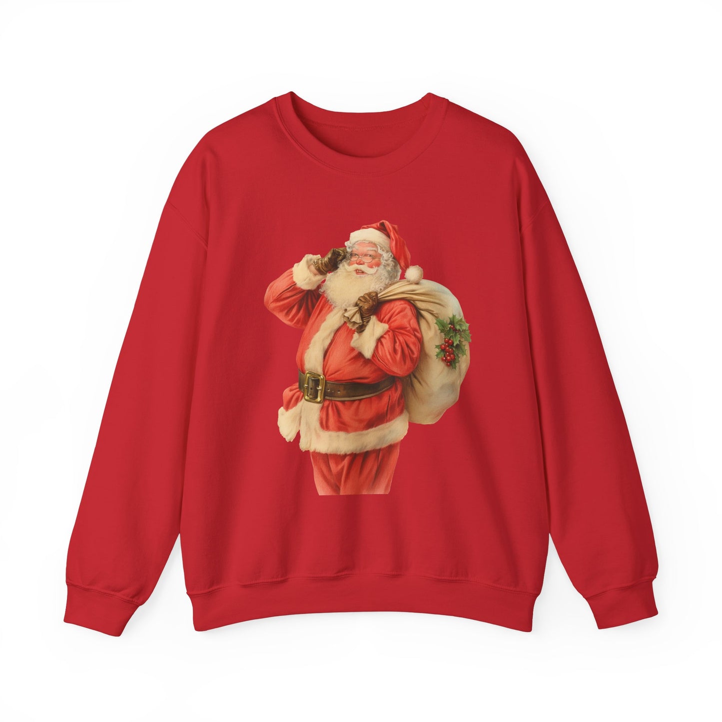 Vintage Santa, hes on his way.