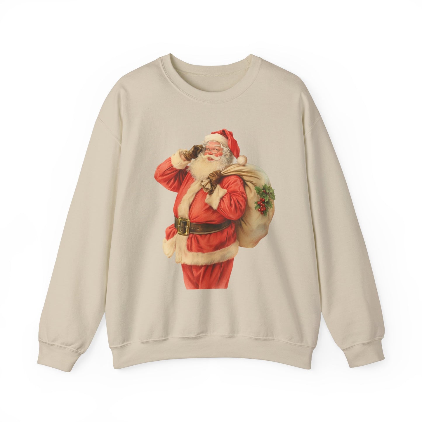 Vintage Santa, hes on his way.