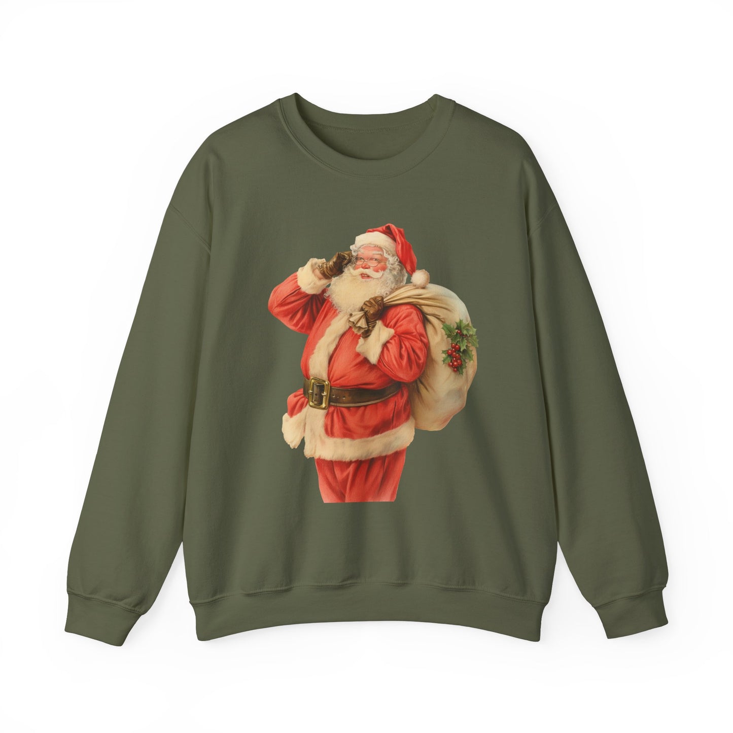 Vintage Santa, hes on his way.
