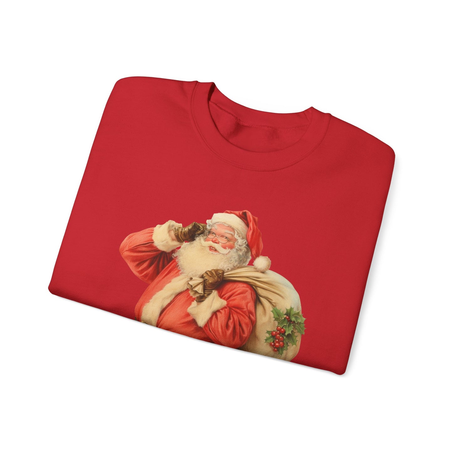 Vintage Santa, hes on his way.