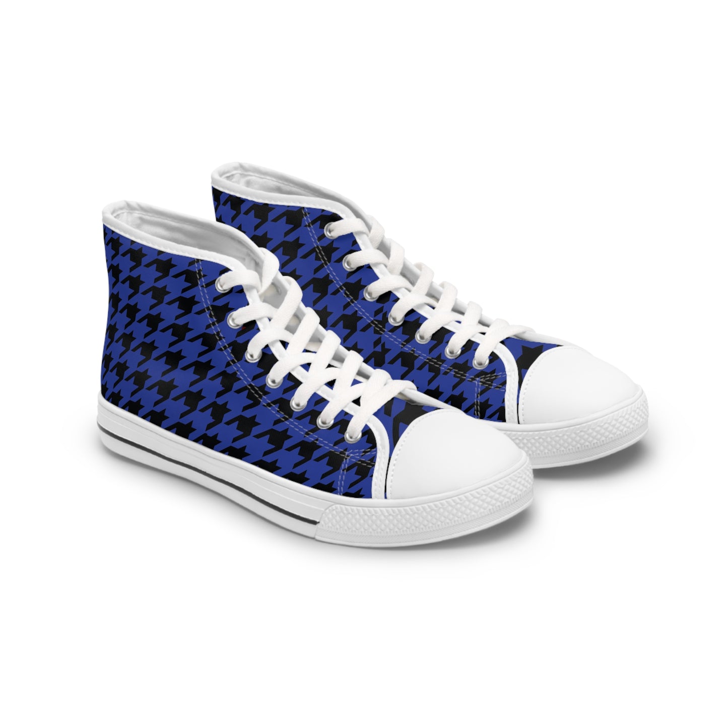 Royal and Black high top tennis shoes