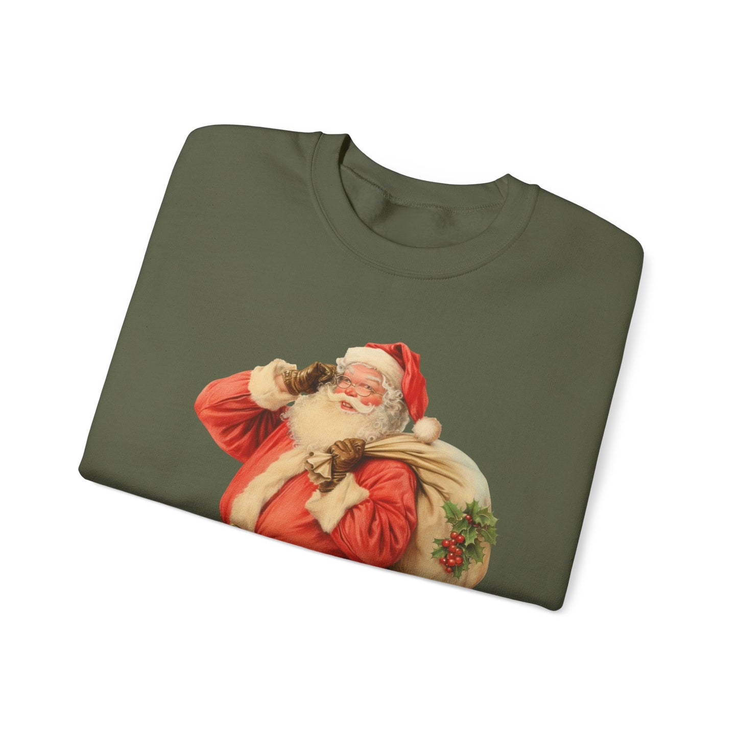 Vintage Santa, hes on his way.