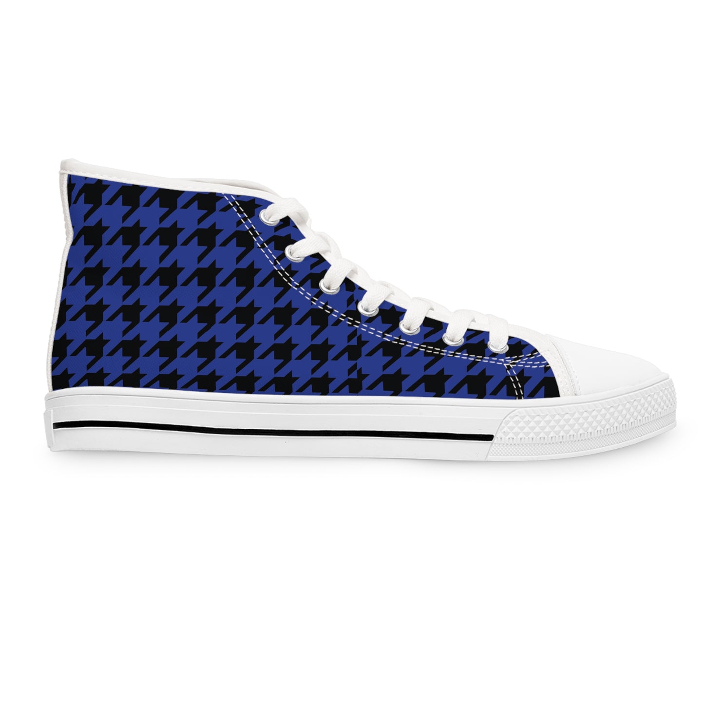 Royal and Black high top tennis shoes
