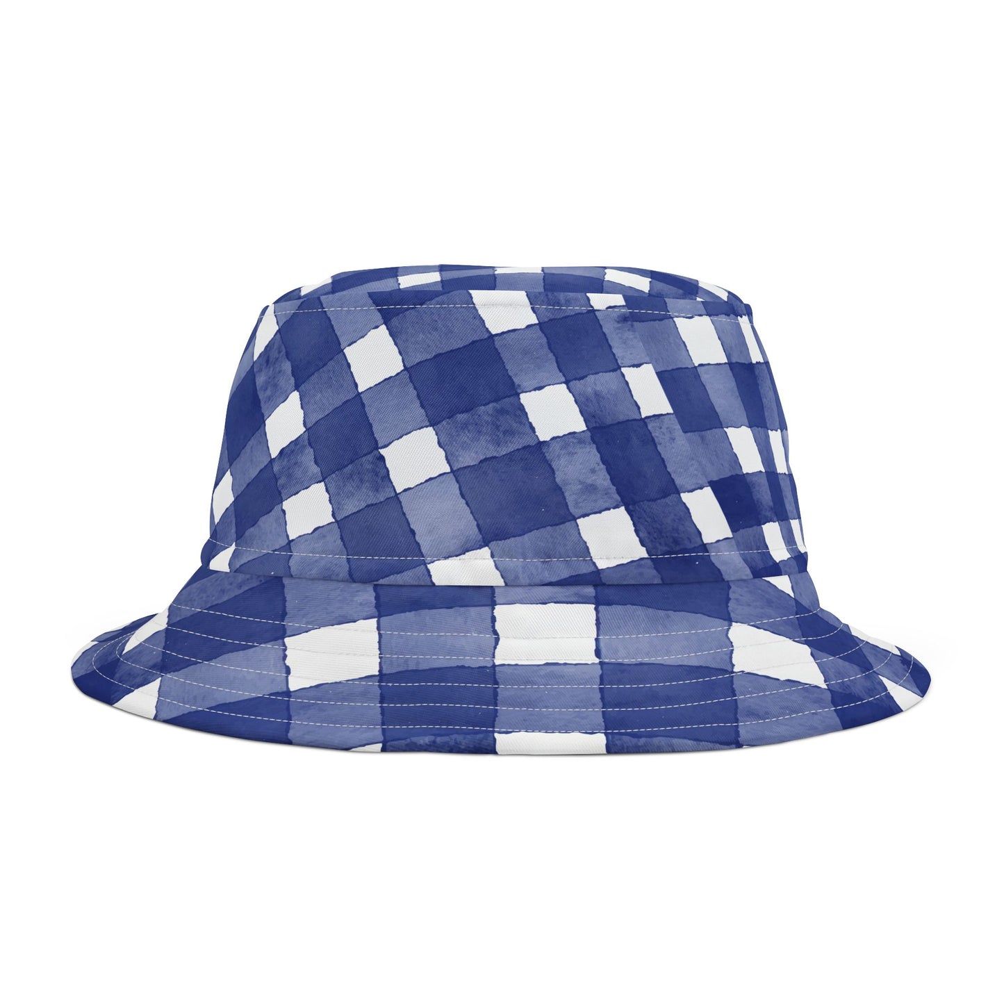 Bucket Hat Royal and White