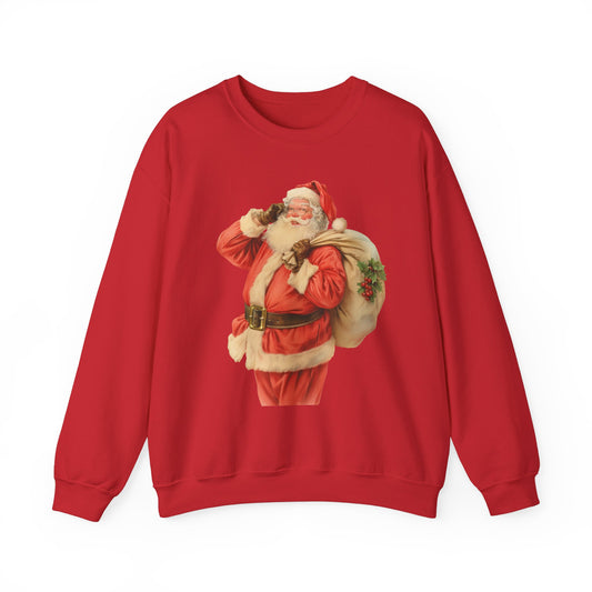 Vintage Santa, hes on his way.