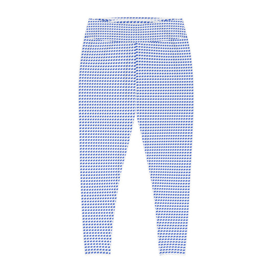 Plus Size Leggings, We thicker girls, like to be comfortable too. Blue and white with footballs