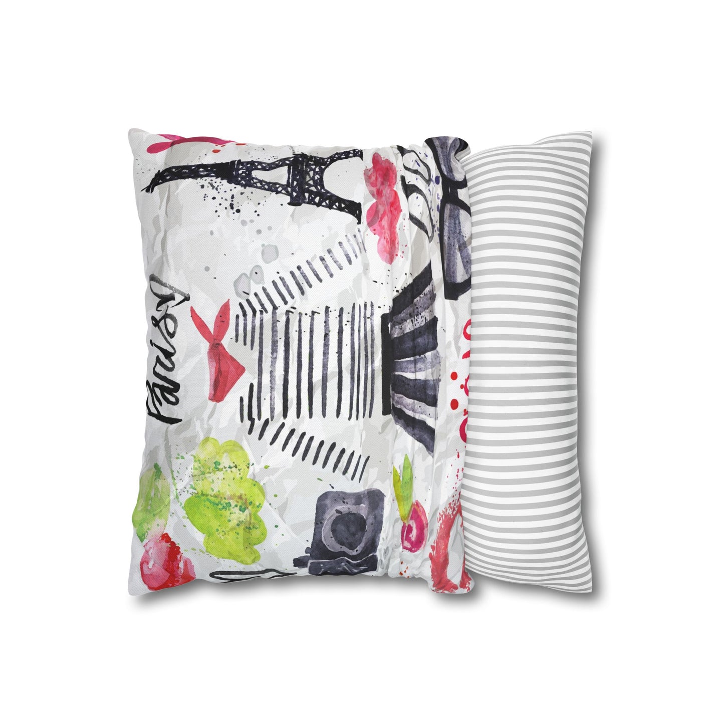 Spun Polyester Square Pillowcase
