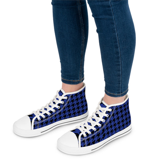 Royal and Black high top tennis shoes