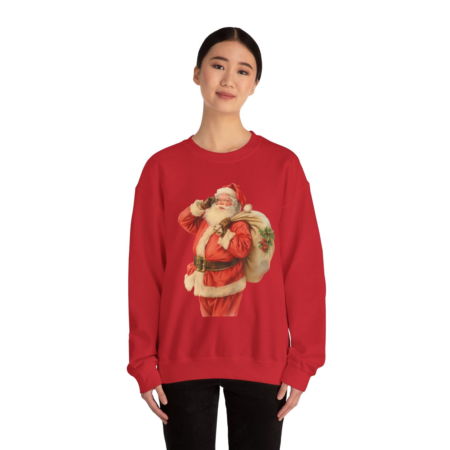Vintage Santa, hes on his way.