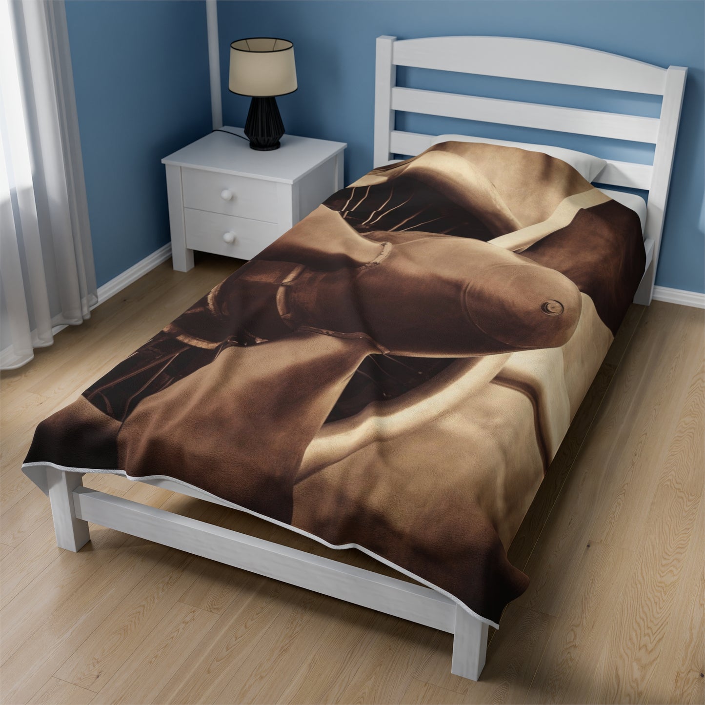 Velveteen Plush Blanket with a vintage feel.