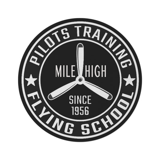 Round Rug - Pilot Training Gift and Joke