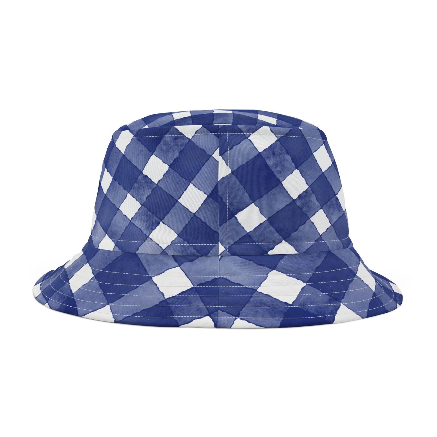 Bucket Hat Royal and White